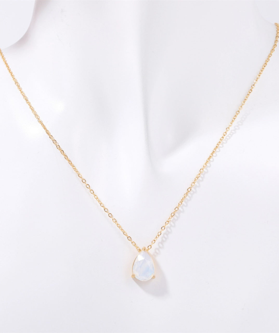 Teardrop Birthstone Necklace