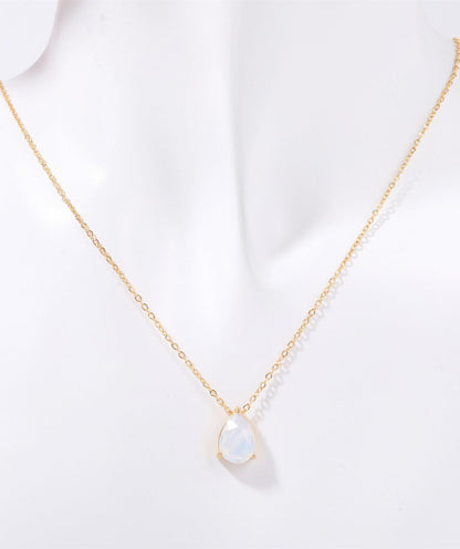 Teardrop Birthstone Necklace