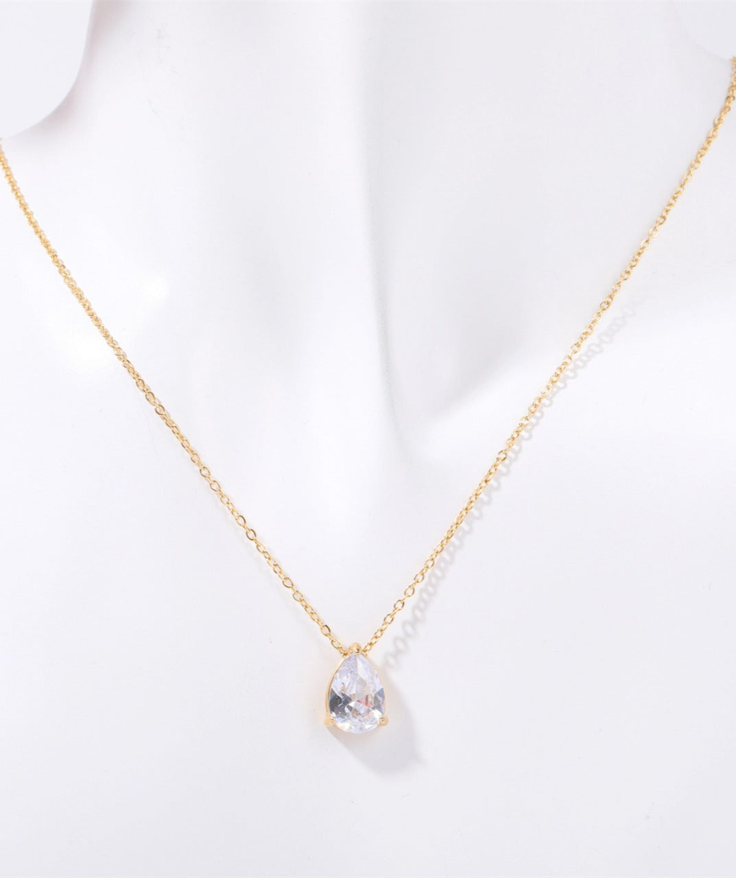 Teardrop Birthstone Necklace