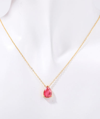 Teardrop Birthstone Necklace