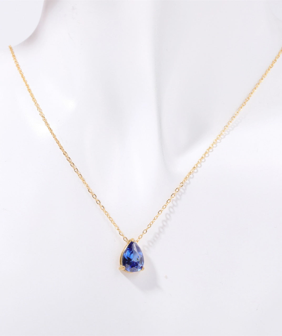 Teardrop Birthstone Necklace