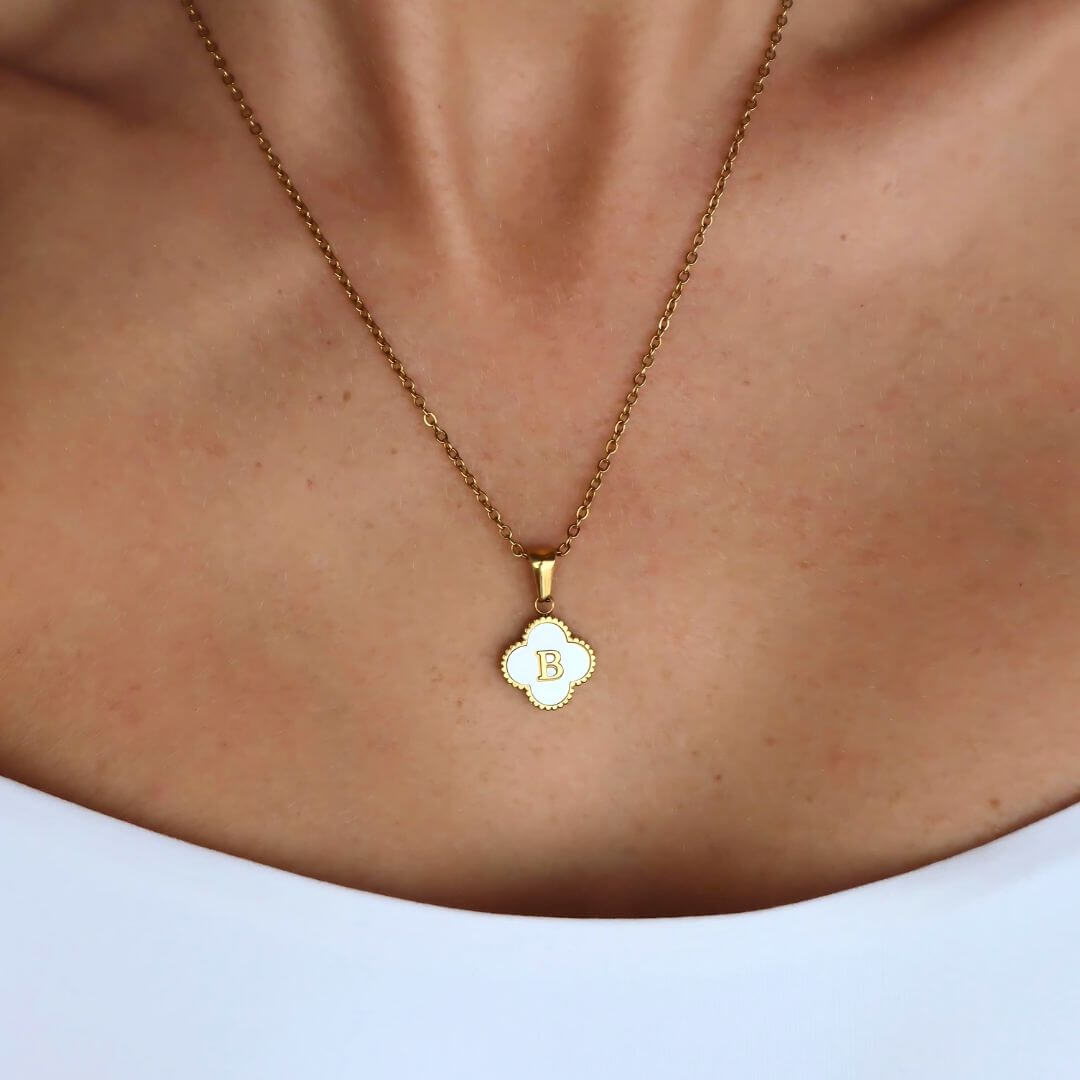 Kismet & Co™ Clover Initial Necklace