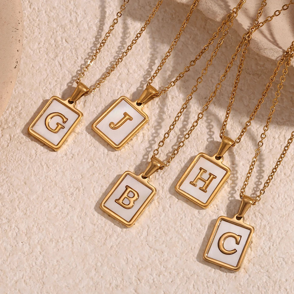 Kismet & Co™ Tablet Initial Necklace