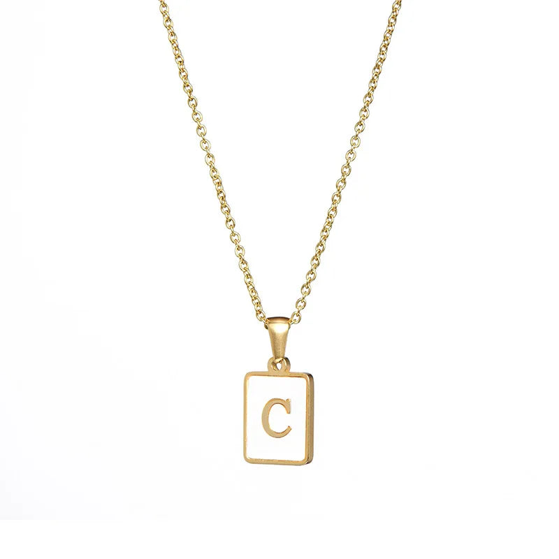 Kismet & Co™ Tablet Initial Necklace