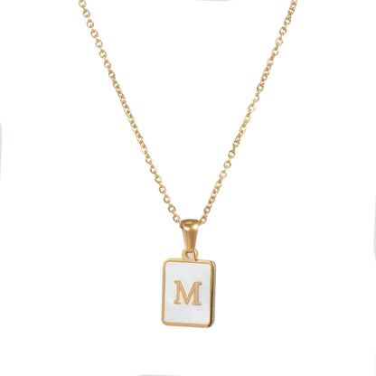 Kismet & Co™ Tablet Initial Necklace