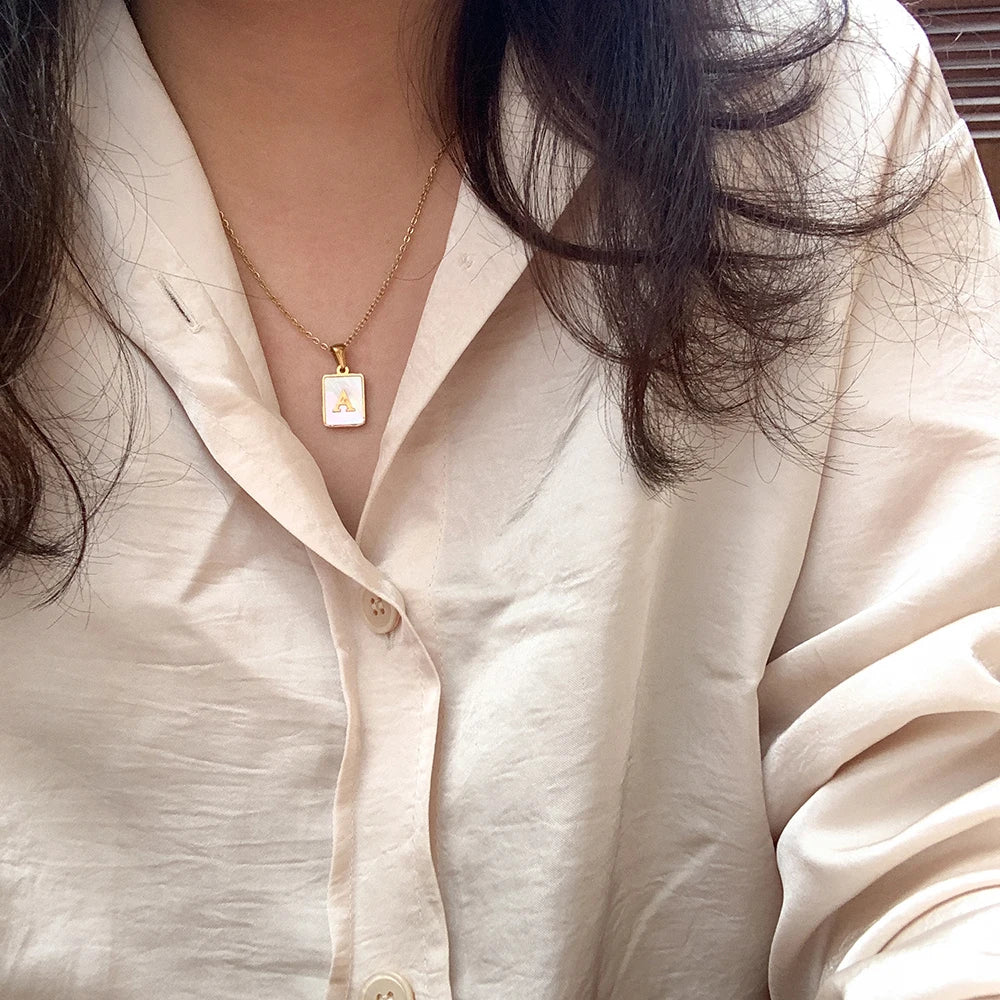 Kismet & Co™ Tablet Initial Necklace